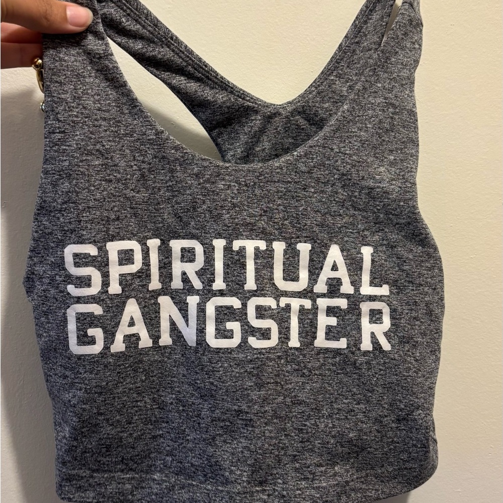 Spiritual Gangster Gray Crop Top